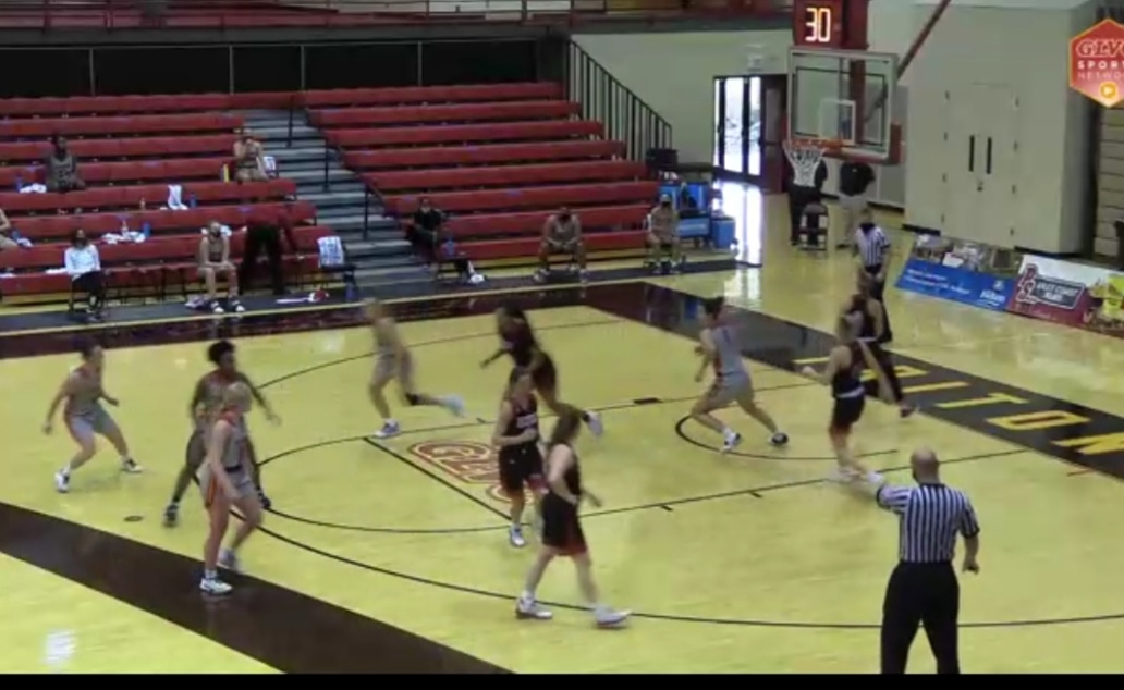 coach_ro_prin's tweet photo. Got to watch one of our Players First girls do her thing for UMSL today.  Congrats Z.  (multi-tasking: watching games online while I was in the gym watching games)  #aboutthem https://t.co/E4HDIrxqJF