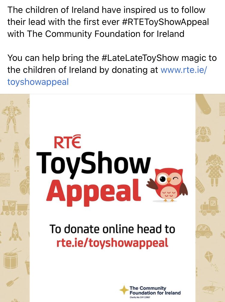 annm_maxwell's tweet photo. From Boston to Brisbane, we watched the children of Ireland show us true resilience @RTELateLateShow thanks for an inspirational  #LateLateToyShow  
Incredibly proud of #Ireland with 5 million raised in 2 hrs. Now it’s time for us  #irishabroad to chip in! https://t.co/a0dFy5SLYm https://t.co/2TB1e0TMEY