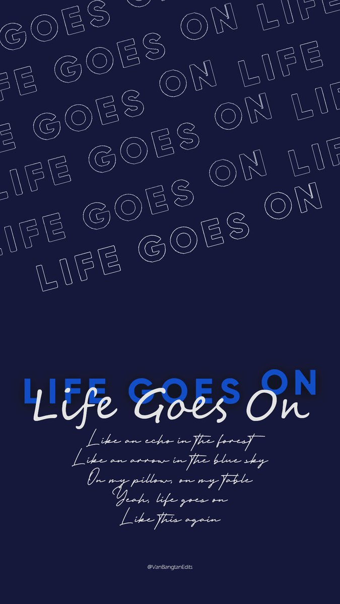 VanBangtanEdits's tweet photo. ✤° Lockscreens

[ · · · • • • • • BE Songs ❖︎ Life goes on/Blue &amp; Grey

──.◌ 𝕰𝖘𝖕𝖊𝖗𝖔 𝖑𝖊𝖘 𝖌𝖚𝖘𝖙𝖊𝖓 
──.◌ ʟᴏꜱ ʀᴛ, ʟɪᴋᴇꜱ ʏ ᴄᴏᴍᴇɴᴛᴀʀɪᴏꜱ ꜱᴇ ᴀɢʀᴀᴅᴇᴄᴇɴ ᴍᴜᴄʜᴏ✨ https://t.co/gQ22i7b5WT