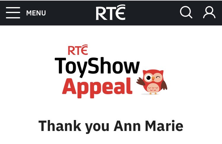 annm_maxwell's tweet photo. #irishabroad we can’t be home for Christmas this year but the #LateLateToyShow brought us a little closer. #ProudToBeIrish let’s keep the christmas spirit going! https://t.co/TsCgNEjl5x