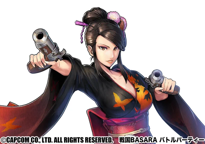【お仕事情報】カプコン様より配信中の「戦国BASARA バトルパーティー」天下統一、ドラマ絵巻のレベル制限解放の告知絵にて
「織田信長」と「濃姫」を描かせていただきました!
皆々様最後まで楽しんで頂けましたら嬉しいです。

https://t.co/YucHvbJHPf 
#戦国BASARA #バトパ 