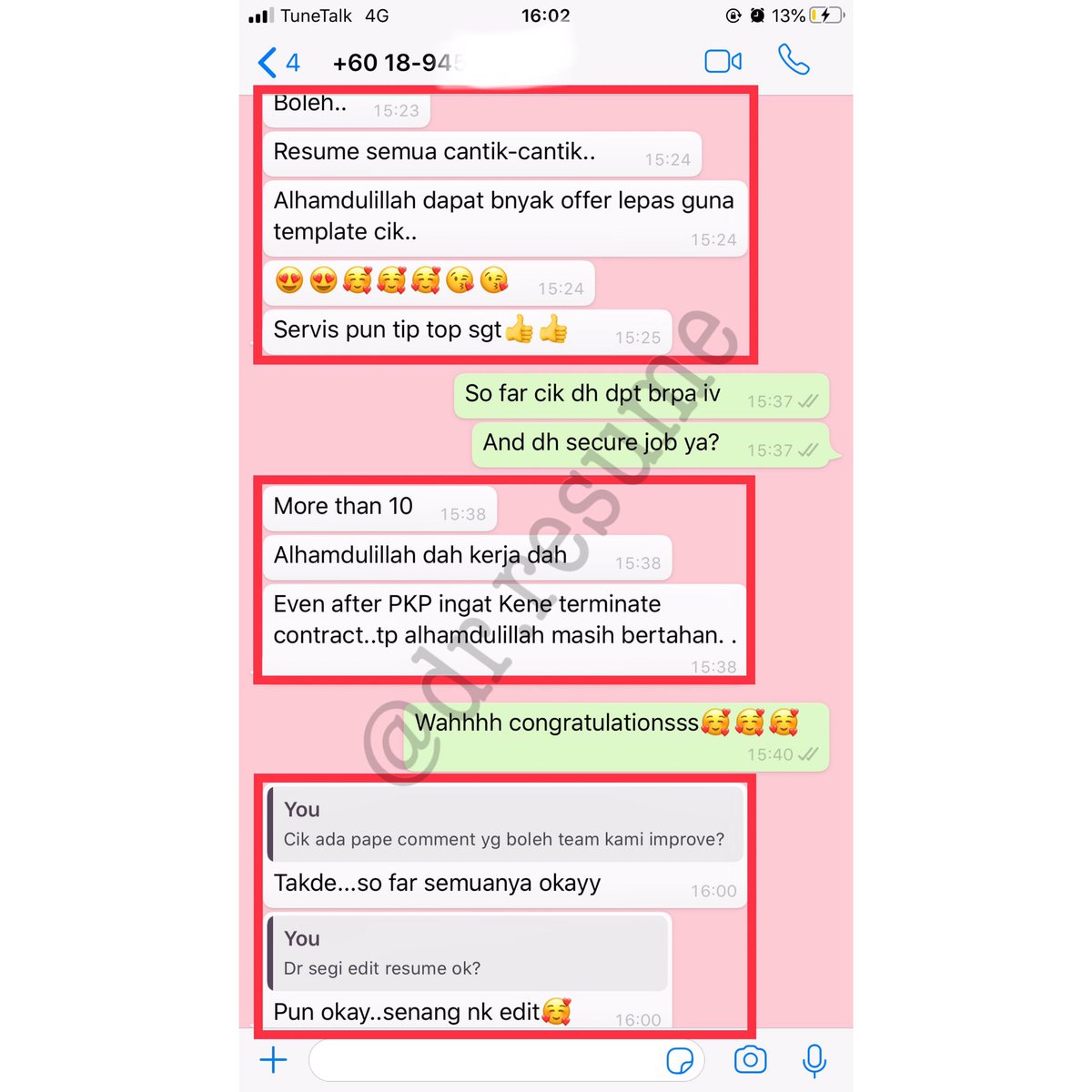dr_resume's tweet photo. Sape2 yg tgh cri kerja tp xde resume, Kita sediakn service buat resume n template resume serendah rm5🤗 yg nk apply kerja tp xd resume boleh pm ya or tkn link https://t.co/3mmRUtlA2z . Checkout our ig🤗 https://t.co/YIYz7rybbT https://t.co/C2Z2rpBdSM