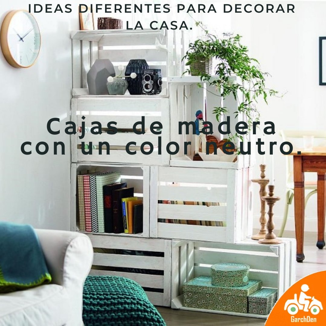 garchden's tweet photo. Utiliza cajas de madera para darle un toque especial a tu casa. 🧡✨

#Garchden #Decoracion #cajas #madera https://t.co/n6U8Xjxzhr