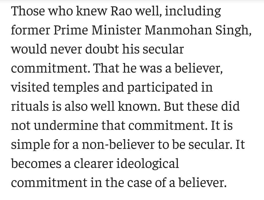 Many Congress leaders openly supported PVNR, saying he is a truly secular leader & hence his secular credentials should not be questioned. In short he was CongressiNow we know why PVNR's dead body was not brought to the Cong HQ, coz PVNR is now an enemy in the eyes of Minority