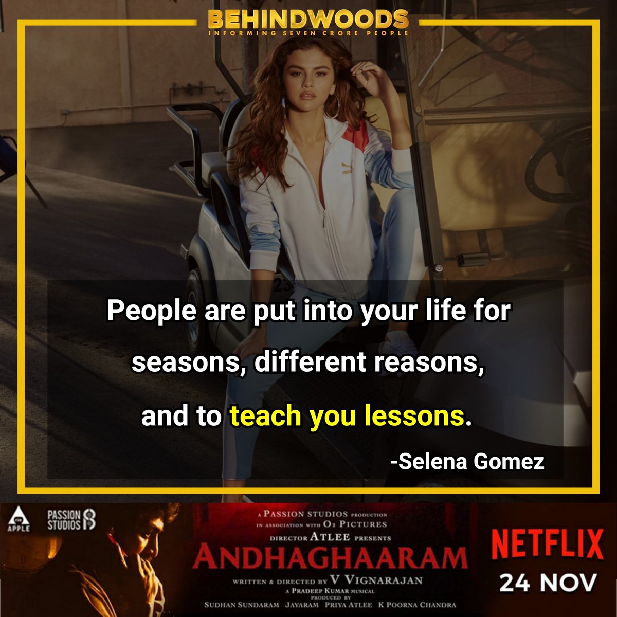 behindwoods's tweet photo. Thought of the day! ✨

#SaturdayMotivation #SaturdayThoughts #BrainFood https://t.co/BImhhdhOeI