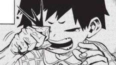when we see kirishima as a lil baby, his teeth are straight (ew) and normal. although there are the occasional slip ups with forgetting the spikes, considering that this is in one of the backstory chapters with the entire focus on him, i’m inclined to believe that’s not the case