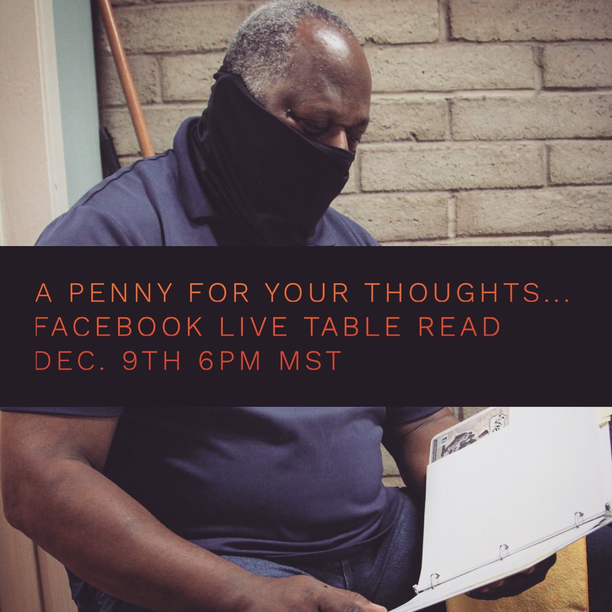 Stay in touch with all the developments/photos/videos and more leading up to the Facebook Live reading of the 1 episode of the crime/drama, ‘A Penny for your thoughts’ at 6PM (MST) on December 9, 2020, on Facebook at the 'Turkeystuffer Movie' page. #producer #producers #movie