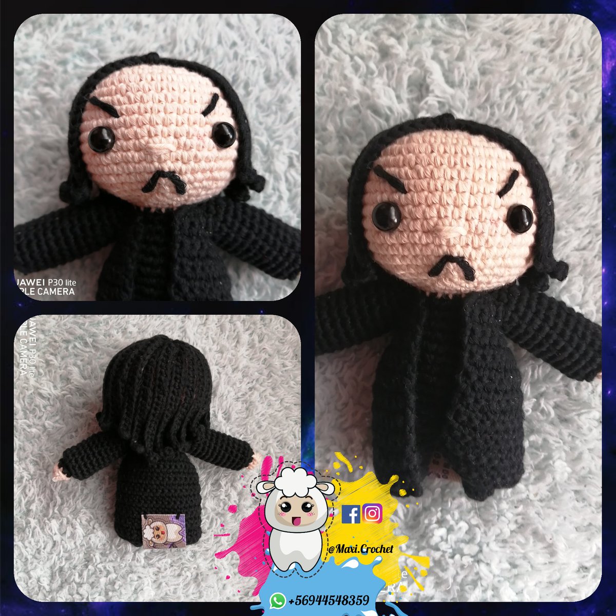 MaxiCrochet's tweet photo. Ha llegado el día de revelar el personaje 🤩
#severussnape era el personaje 👨🏻‍🏫
Mañana será el #SORTEO de #HarryPotter y el #descuento
#MuchaSuerte a todos. https://t.co/V8ELZlpkbQ
