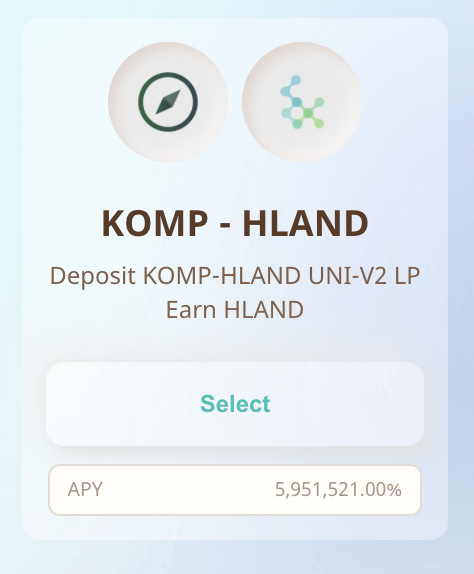 kompasswallet's tweet photo. The komp-Hland pool has been opened on the DeFi financial platform Hland swap.
https://t.co/DX8SuZDdSi https://t.co/cJHwElyC1F