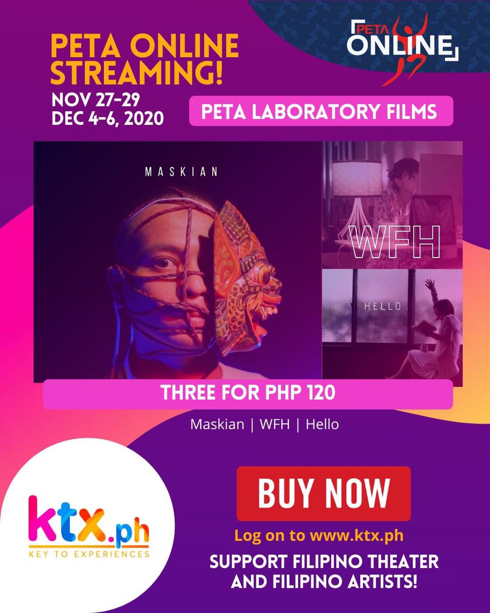 petatheater's tweet photo. Saan makakarating ang Php220 mo?? 👀 Book your e-tickets now, andaming offerings! (Mas mahal pa yung ilang milktea at frappe, guys!)

For tickets &amp; more info, visit https://t.co/RHAXqVRwUX! #PETABeyondCovid #StreamingParaSaSining #KitaKTXsaPETA https://t.co/1RJoDrjdFI