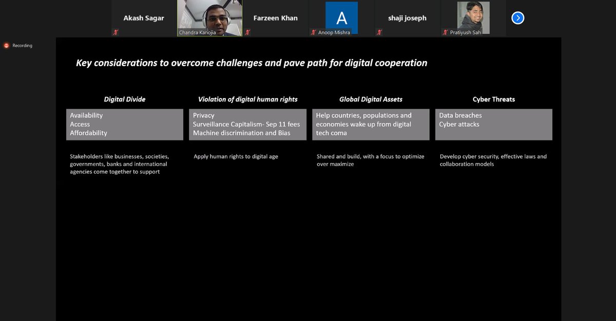 MBA_SCIT's tweet photo. Mr.@ChandraKKanojia, the Chief Guest for the day addressed the audience by talking about how the digital revolution is shaping our world its challenges like digital inequality, global digital assets, cyber threats and how to overcome them.
#DigitalCooperation #SinlessCipher #SCIT https://t.co/UMEqOjUKEx