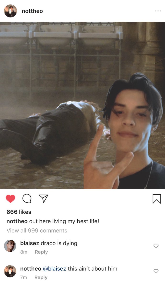 the reason why theo nott is banned from instagram: