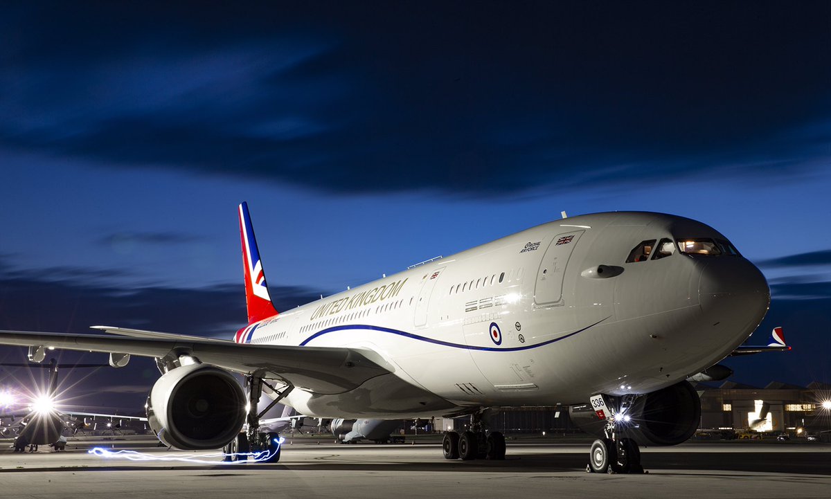 SAC Stephens of  @RAFLossiemouth caught this menacing  @eurofighter Typhoon getting ready to fly  SAC Edwards of JADTEU spent some time with  @AirbusDefence  @AirTanker ZZ336 capturing that stunning livery at night  (3/4)