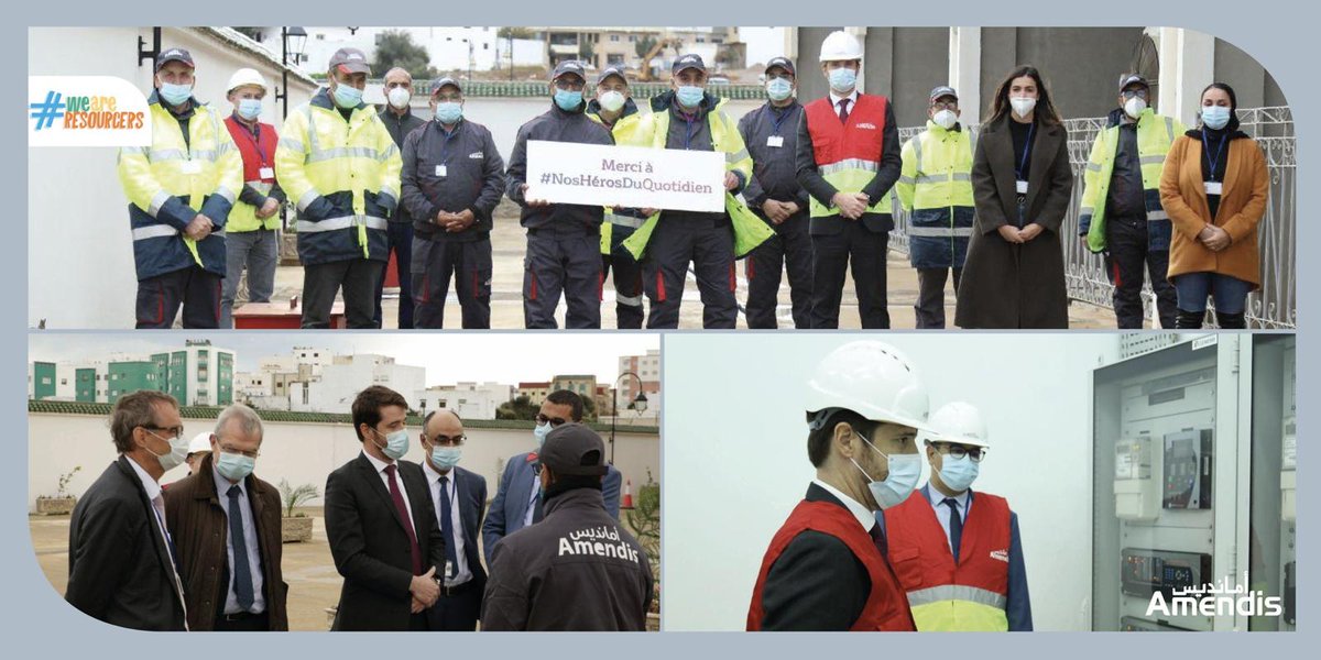 Christop_Maquet's tweet photo. Après une visite au #Maroc, je remercie ici les équipes de #Redal et #Amendis, en première ligne depuis le début cette crise, pour le professionnalisme, le dévouement et le courage dont ils font preuve chaque jour. Avec toute ma reconnaissance : Merci ! #NosHerosDuQuotidien https://t.co/wwAlBNXsql