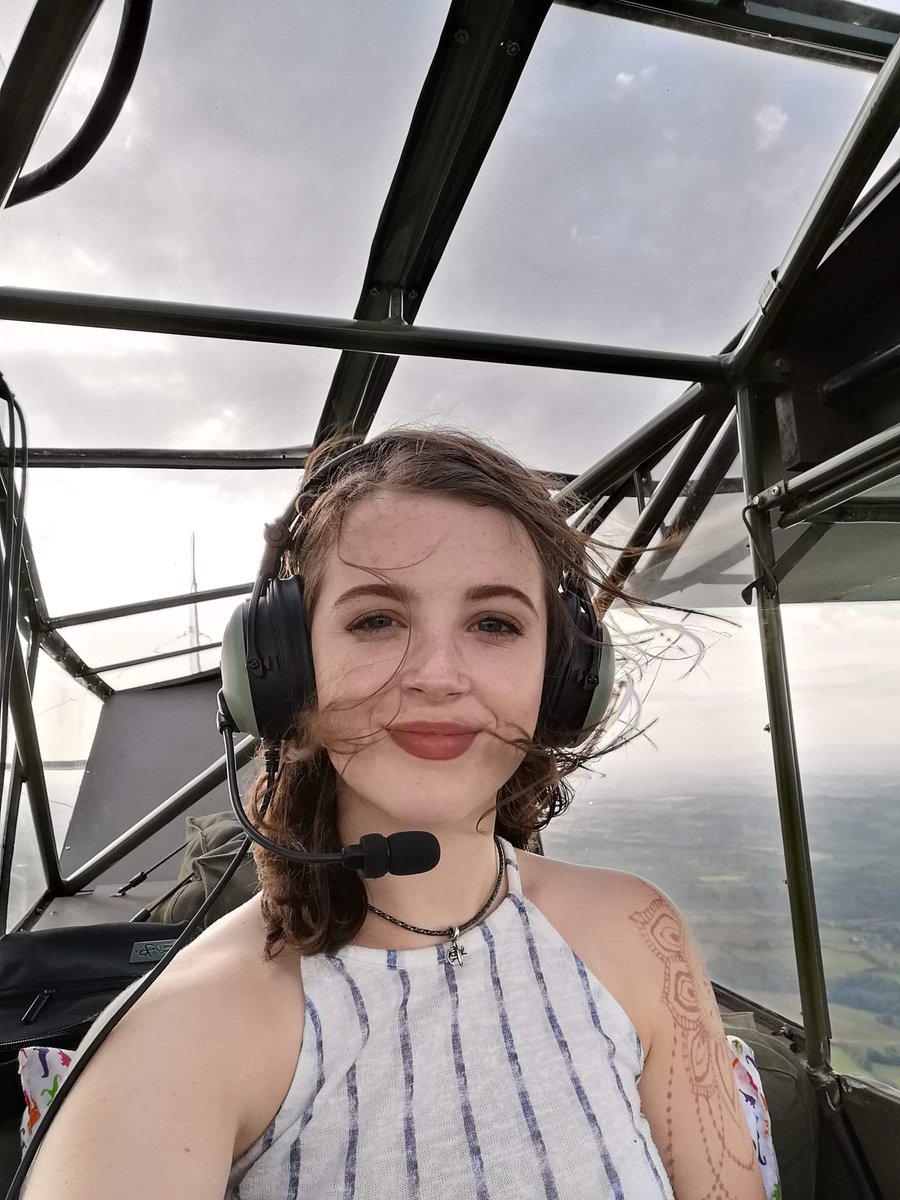 dragongirl94's tweet photo. Blimey, I'm 18 today. I can't believe I have been flying solo for 4 years since sneaking a day off school to solo. A teenage life with my #headintheclouds
#inspire #girlscan #solopilot #aviation #airtattoo #tailwheel #ellietheteenagepilot #youngflyers #bbcspotlight #gofly https://t.co/12hZ8S1VcD