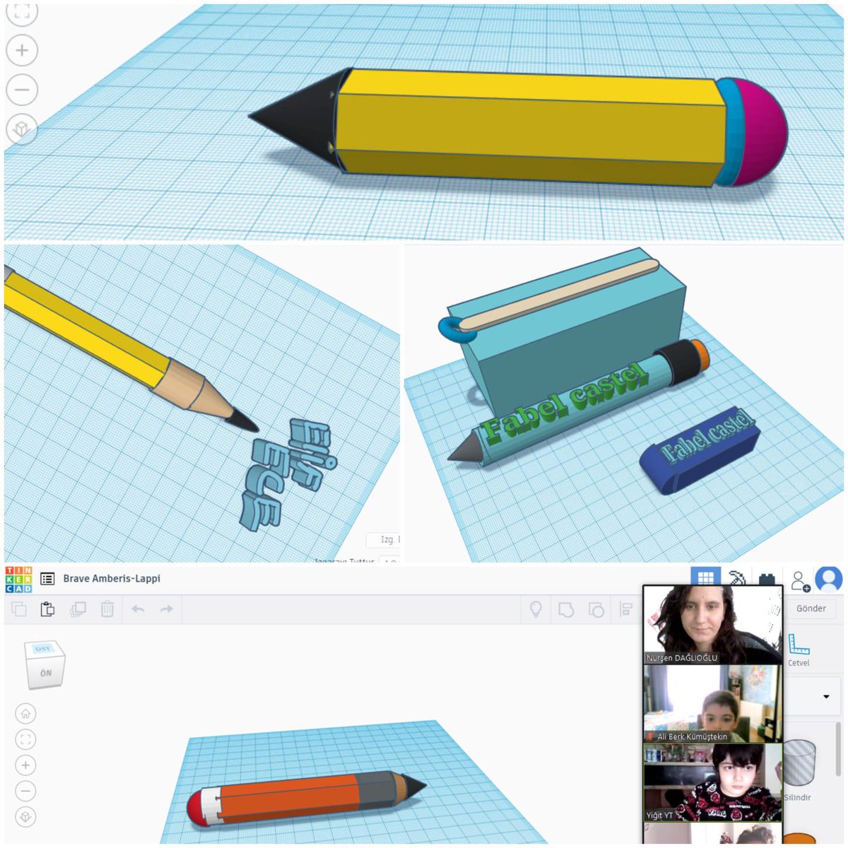 bahcesehir45's tweet image. Bu hafta 5. Sınıf Kodlama ve Robotik Kulübünde öğrencilerimiz TINKERCAD uygulamasında üç boyutlu kalem tasarımlarını gerçekleştirdiler.
@fatlihann @nurdanzorer @duygubiyikoglu @busraaltuntasbk #codingbk