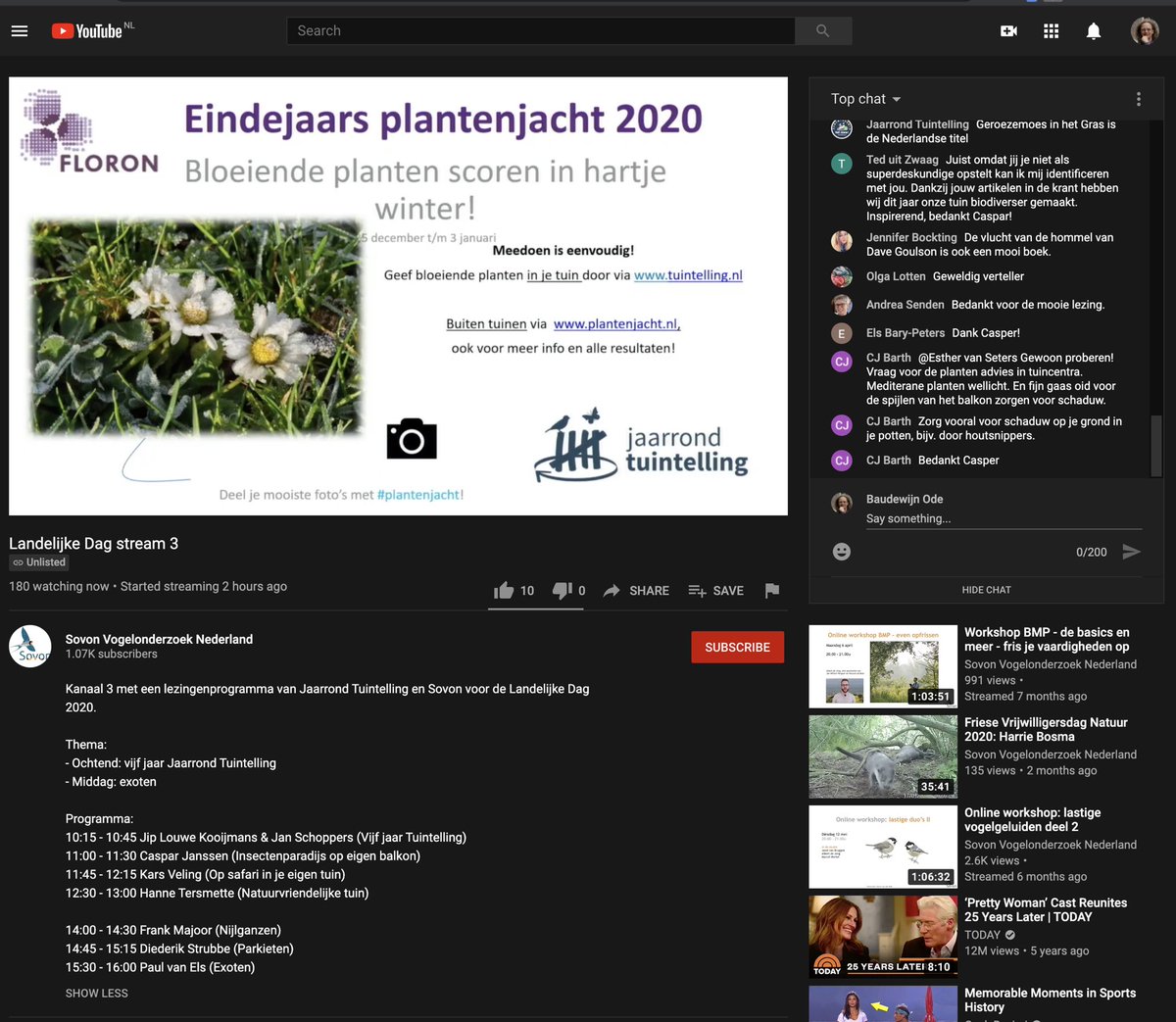 Ben ook heel benieuwd! Meedoen kan straks trouwens via een wandeling maar ook in de tuin via tuintelling, zoals ook gemeld op de landelijke dag van <a href="/Sovon/">Sovon Vogelonderzoek Nederland</a>