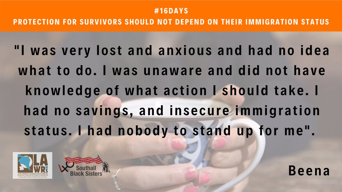 SBSisters's tweet image. Day 4 of #16Days Beena's story shows the vital role of specialist ‘by &amp;amp; for’ services and migrant orgs in providing #ProtectionForAll #StepUpMigrantWomen #16DaysOfActivism sbsisters.uk/16Days2020