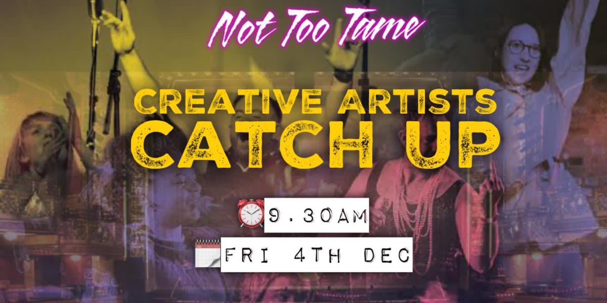 The next #NTTCreativeCatchUp is Friday 4th December at 9.30.

Share with your Northern powerhouse Artists and spread the word!

Link for zoom ow.ly/ABcn30rk9NS

#theatreforall #workingclassheroes #northwestarts #northwesttheatres #northernmusicians #PoetsTwitter