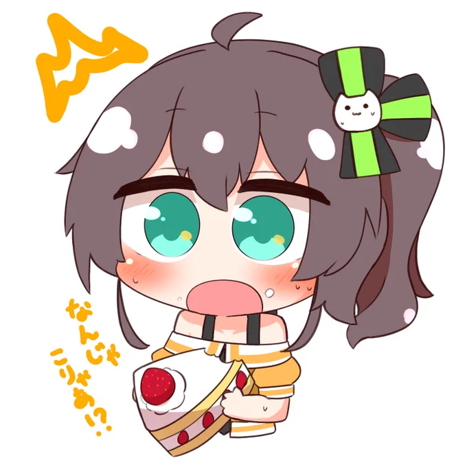 無意識でお菓子食べてしまうまつりちゃん
 #祭絵 #夏色まつり 