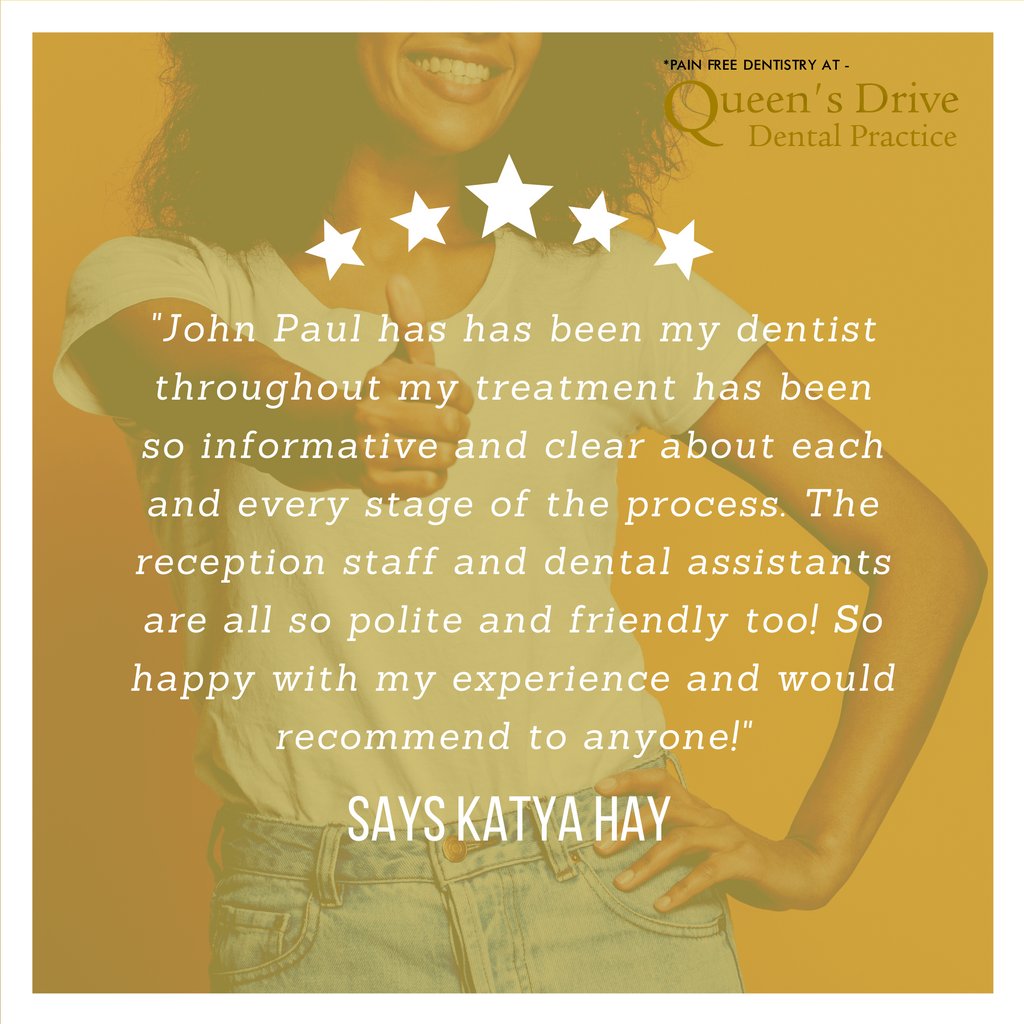 #SuccessStories - See What Our Patients Say About Their Treatment From Queen's Drive.
Visit our website for more Success Stories https://t.co/THDQHMEHe4
#dentistry #glasgow #happy #dentist #painfreedentistry #queensdrive #queensdrivedentalpractice #review #testimonial https://t.co/vOPOMDRIuC