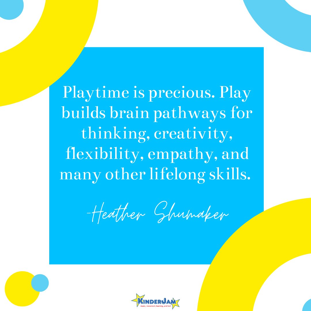 KinderJam's tweet photo. 😌🌟SAVOR THE MOMENT SATURDAY😌🌟

Play helps children understand the world and is important to healthy brain development. 🌎🧠

Comment a “😊” for playtime!! ☺️🌟

#childdevelopment #parenting #children #brainbalance #kinderjam https://t.co/Ad3kumndFC