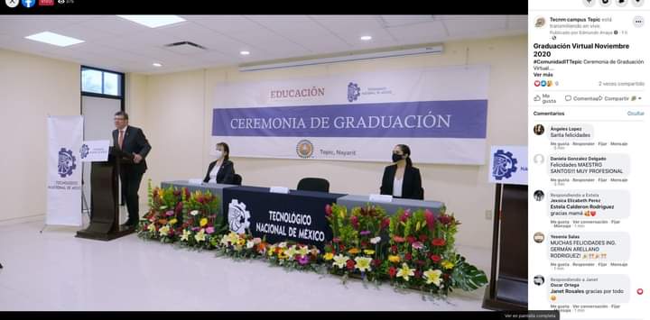 ManuelAngelUri1's tweet photo. Felicito con estimación y aprecio a los egresados, a las egresadas del TecNM-Instituto Tecnológico de Tepic, reconozco su compromiso y entusiasmo.

A los padres de familia felicidades por la entrega y apoyo a sus hijos.

#OrgulloTecNM 
#OrgulloTigresTecTepic https://t.co/97YYHl3ugA