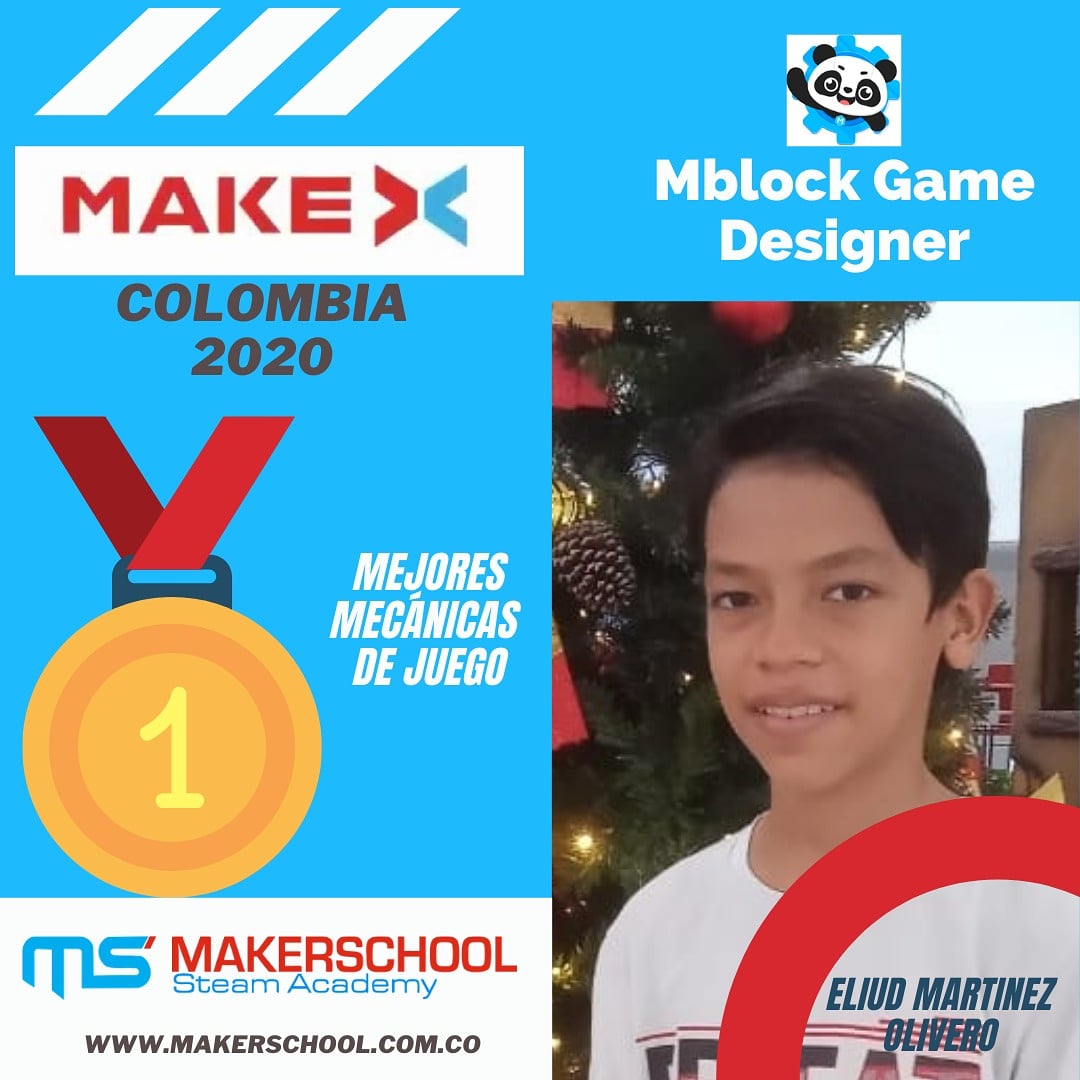 school_maker's tweet photo. Nuevamente 2 chicos de nuestro  Semillero @school_maker , MakerSchool colocando en alto nuestra institución, centro de Investigación y la costa. Primer lugar con mejor mecánicas de juego y Premio a la Creatividad e innovación. ¡contáctanos!
#steam #scratch #game #fundespcol https://t.co/x83icUoFTq