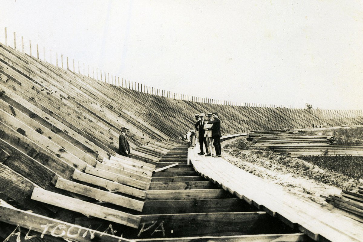 Altoona Speedway under construction.