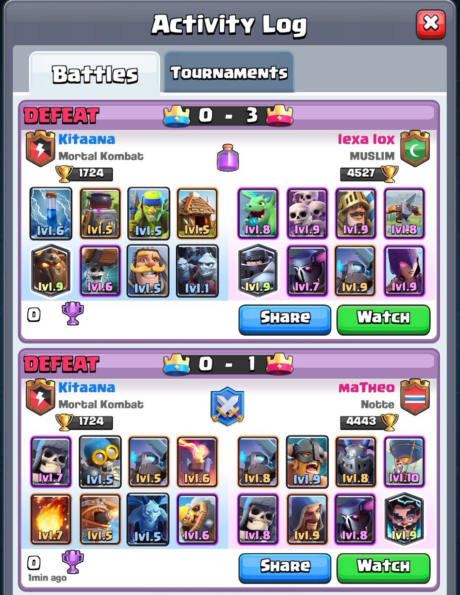 imranansari1989's tweet photo. @ClashRoyale If you are lvl 6 players then the clan war is not for you👇 https://t.co/IG0sOtAvJs