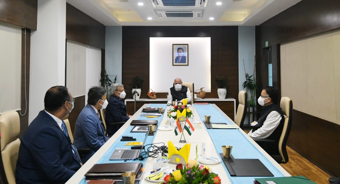narendramodi's tweet photo. Visited the Zydus Biotech Park in Ahmedabad to know more about the indigenous DNA based vaccine being developed by Zydus Cadila. I compliment the team behind this effort for their work. Government of India is actively working with them to support them in this journey. https://t.co/ZIZy9NSY3o