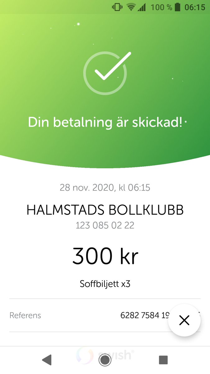 MrChairman_'s tweet photo. Biljetter till mig, frugan och dottern införskaffade! #HBK #Soffsupporter #GåFörSerieseger https://t.co/q1BwSk8MvE