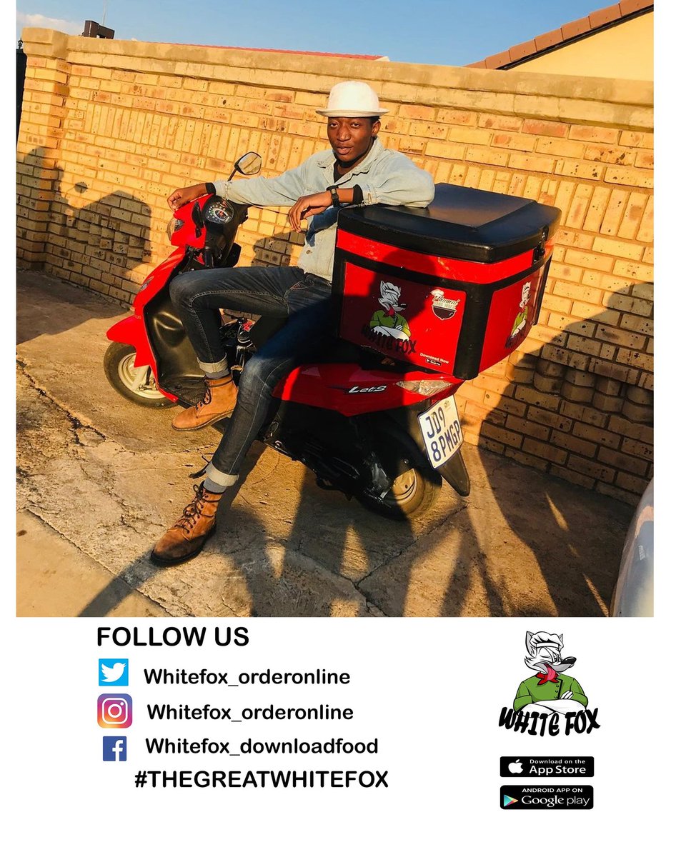 KasiEconomy's tweet photo. 4) @WhiteFox_Food 

White Fox is another  township food delivery company operating in Soweto and the Vaal region. They have an app that can be downloaded on Google playstore and ios store. https://t.co/cot9w5sBBe