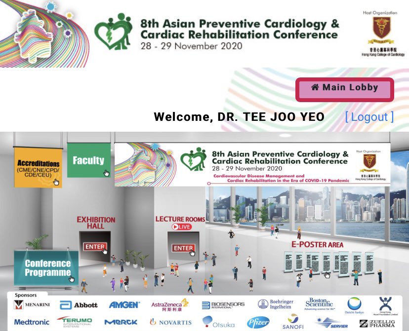 TJ_Yeo's tweet photo. The 8th Asian Preventive Cardiology & Cardiac Rehabilitation Conference is on this weekend!
Smooth running & easy navigation of the fully virtual event!
Grateful for the invitation to speak in tomorrow’s session and also share our research.
#cardiacrehab #NUHCS #APCCRC https://t.co/L40oCoDpQX