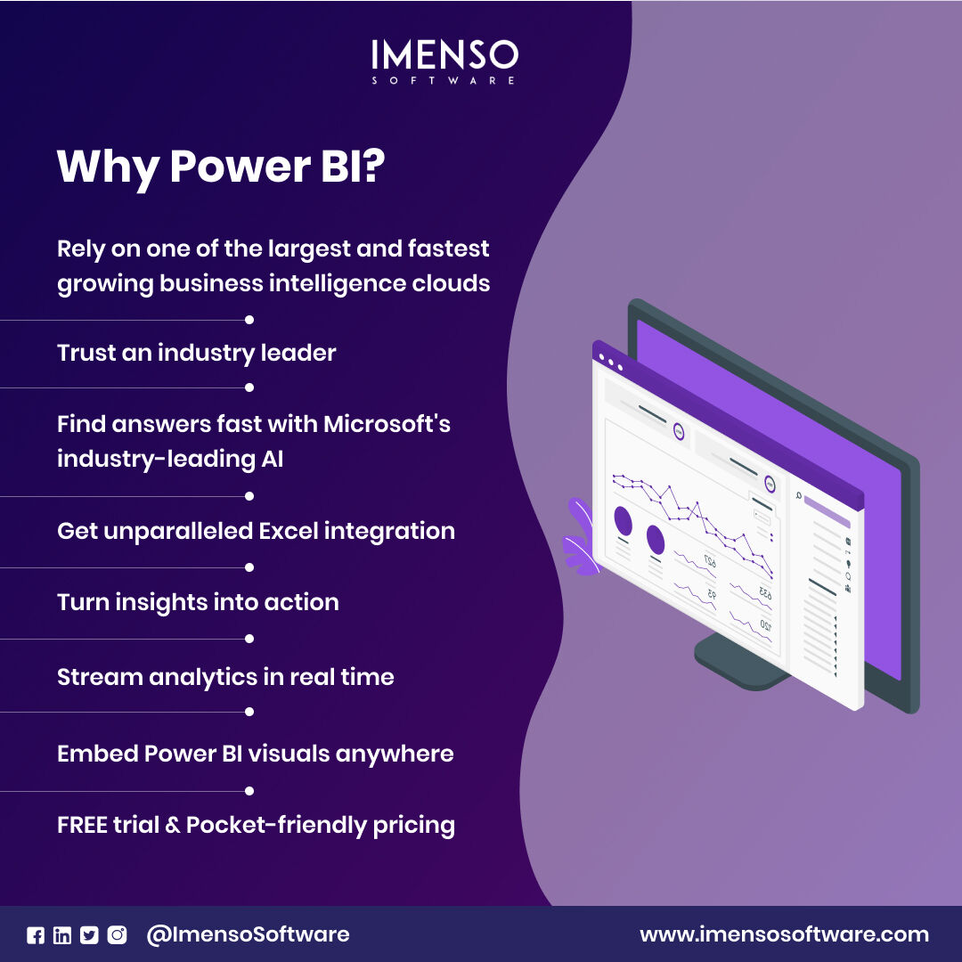 imensosoftware's tweet photo. Why Power BI? Explore the top reasons organizations choose Power BI to meet their self-service and enterprise business intelligence (BI) needs. Contact us to get started!
#powerbi #businessintelligence #microsoft #analytics #bigdata #sql #AI #cloud #powerbisolution #expert #excel https://t.co/xoaHz8vjyz