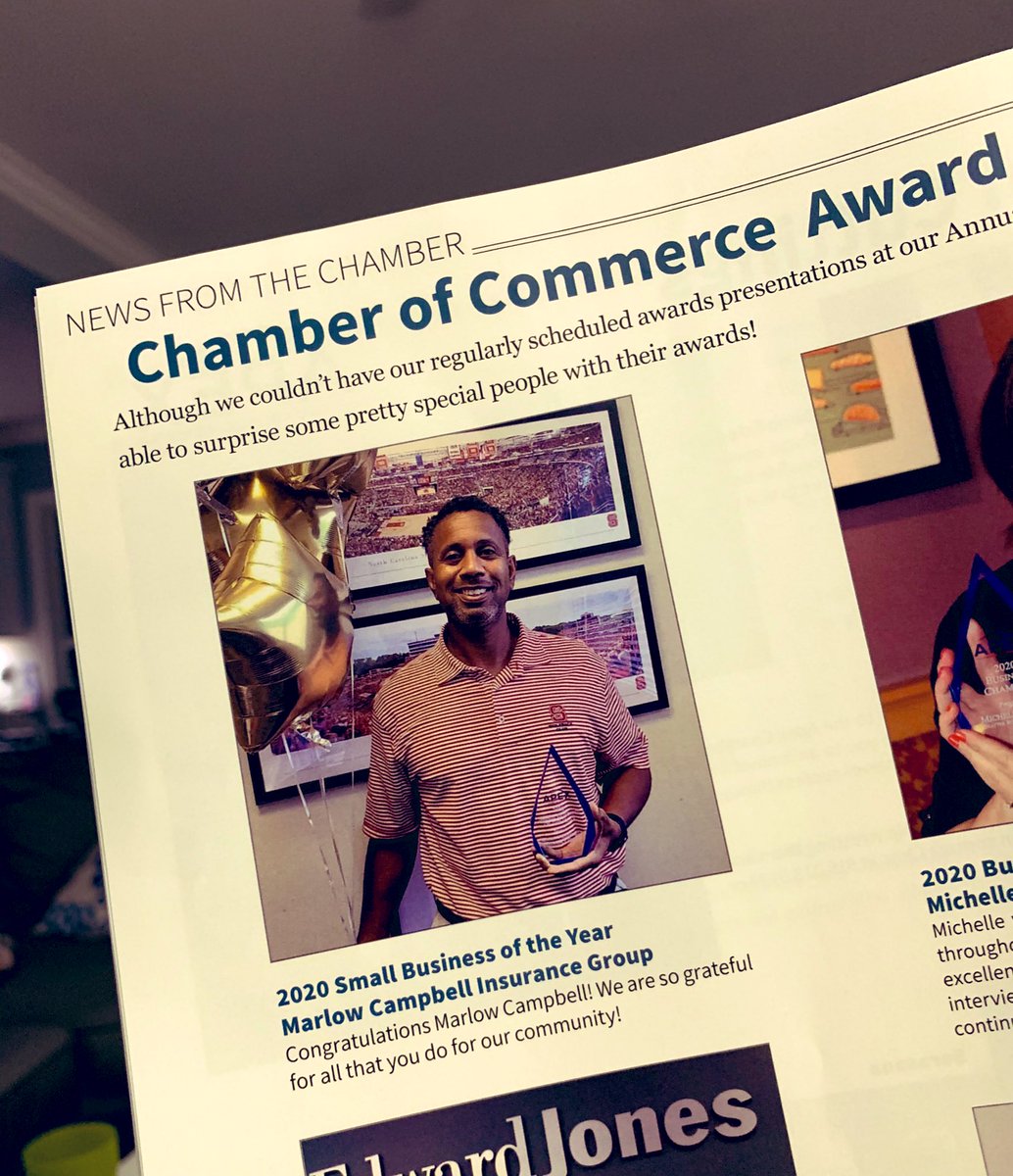 DavidBohmNC's tweet photo. Congrats to Leadership Raleigh 35 classmate and friend Marlow Campbell for his @apex_chamber Small Business of the year award.
#ProudofYou @marlow357
#LR35 @raleighchamber https://t.co/Vefgh6lRIU