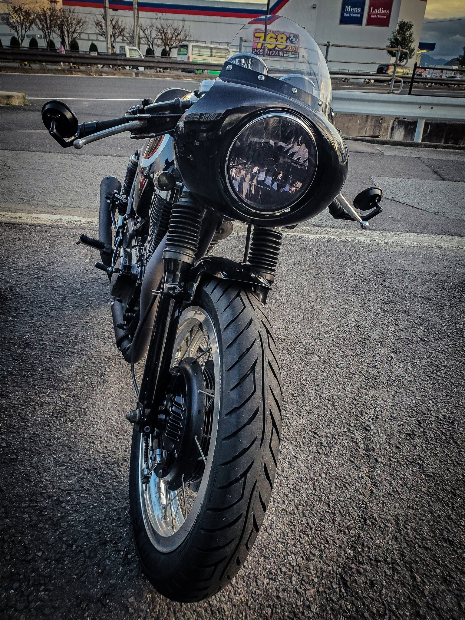 SR用ノートンマンクスタイプ　ビキニカウル SR400 チャックボックス ノートンタイプ ビキニカウル装着