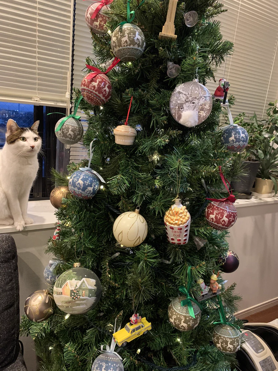 クリスマスといえばクリスマスツリー！だけど飾りを狙っている者が…。