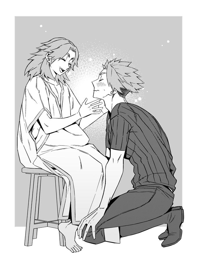 その姿で花マルですって言われるとメチャクチャ照れる。小さい先生に花マルですって言われたら、ちょっとどうにかなってしまいそうって思って。 