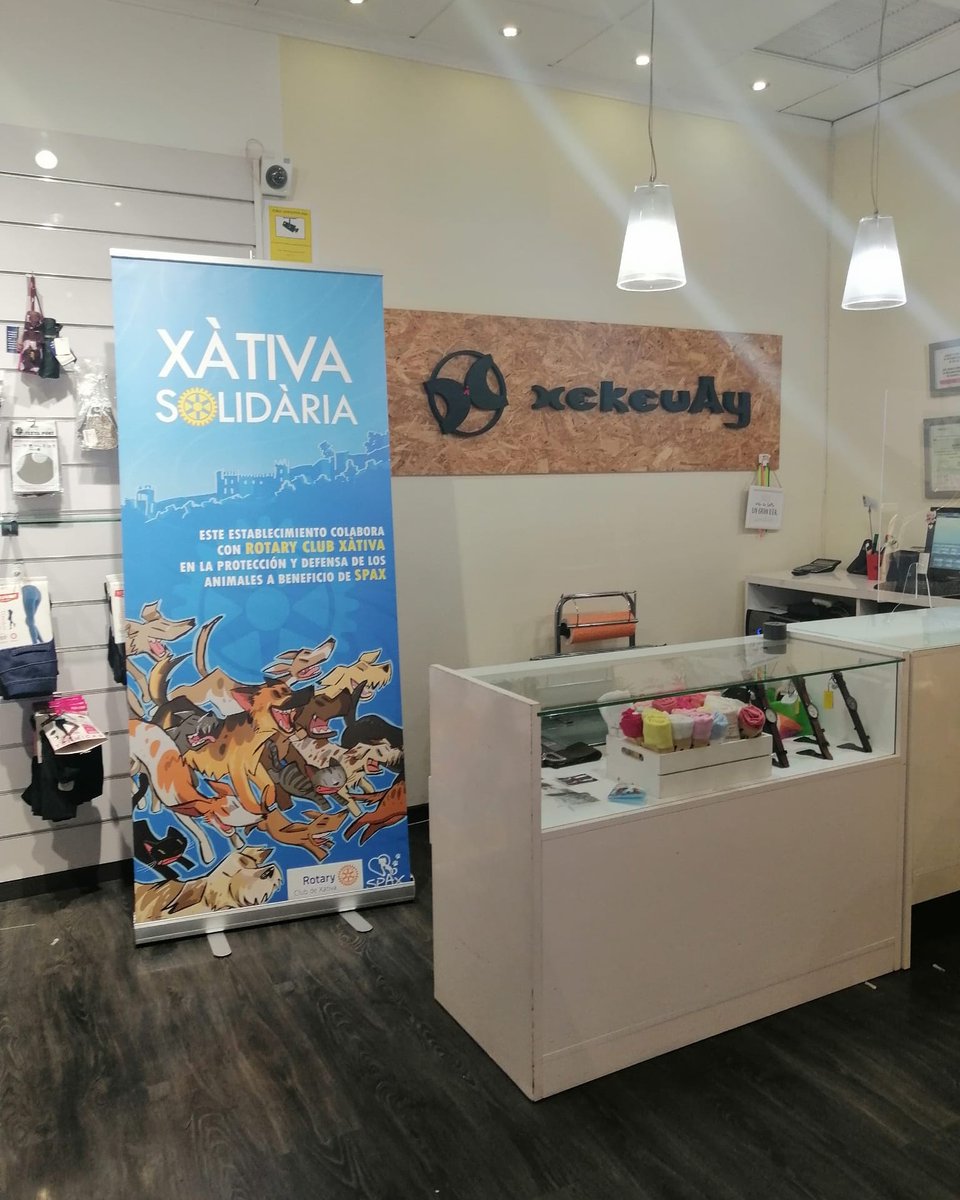 Hoy le toca el turno a Xekeway.com en Canals como establecimiento colaborador en el reto de la campaña del Rotary Club Xàtiva, los encontraras en C/ Maestro Serrano.
Muchas gracias a Xekeway por su colaboración