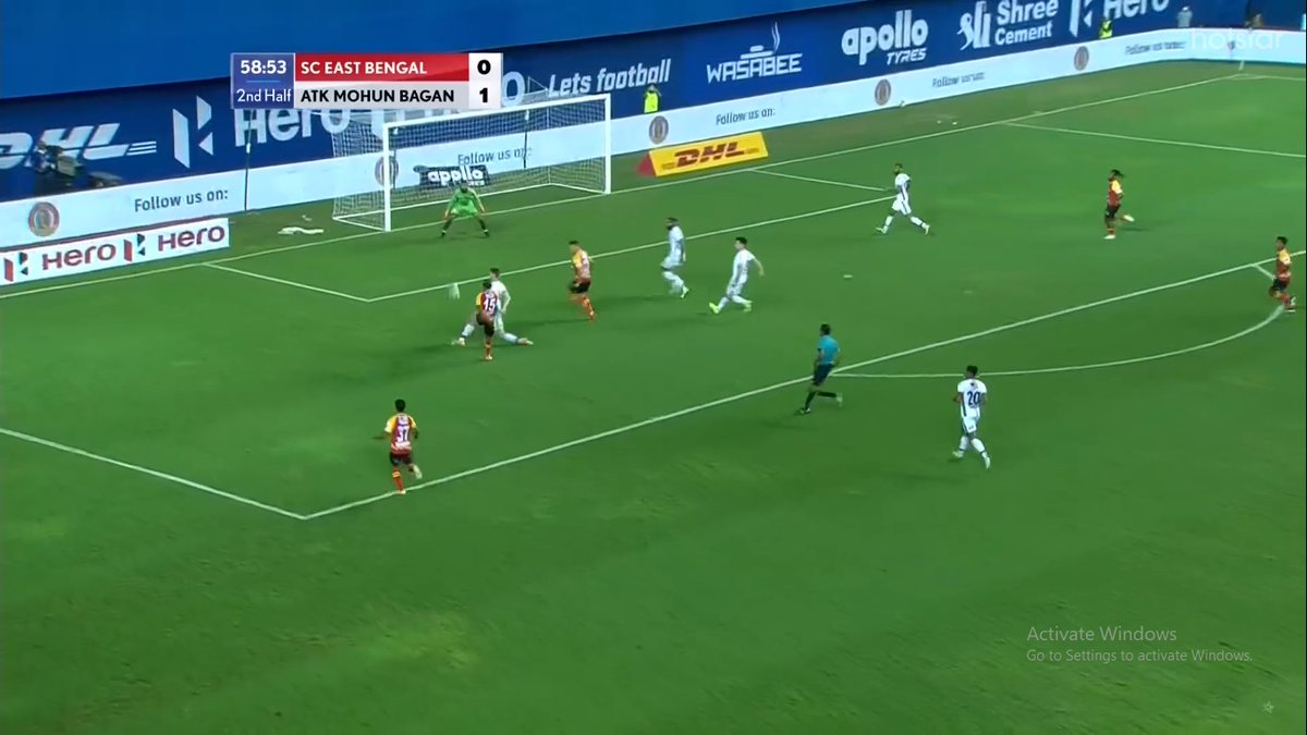 However, Balwant took too much time to get the shot off which allowed Tiri to close down the space and forced Balwant to shoot wide. Balwant should have shot quicker and should have worked Arindam here again.  @jejefanai, please get fitter. We and  @IndianFootball needs you. :/