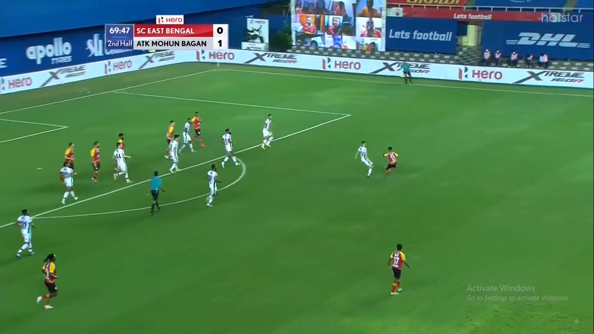 70’ – This came after a set-piece routine between Maghoma and Pilkington. Loken was in no position whatsoever to take a shot from that position. His body was disbalanced as well while taking the shot. (contd.)