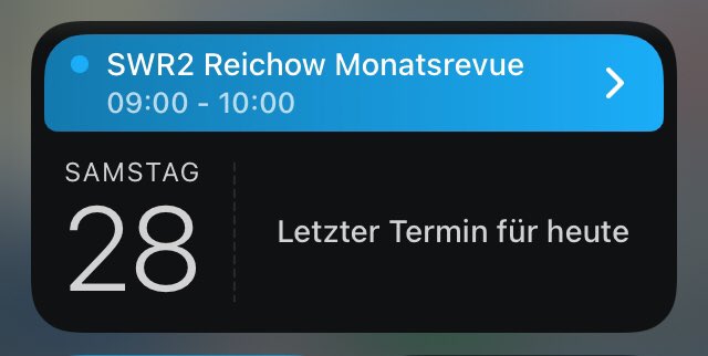 radiomachen's tweet photo. Was mein Smartphone so plant für mich für heute. 😄😎#letzterTermin  @SWR2 https://t.co/1tGoLBZ7Gz