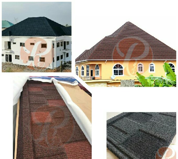 eLawrenceGh's tweet photo. Middle class new homes in #Ghana are becoming more classy by day. Don't want to build a home that its roof becomes low class in five years time? Avoid painted aluminium roofing sheets that fade colors. Here are timeless Stone Plated Aluminium Roof Tiles 0244771462 #GhanaDiaspora https://t.co/1fSKpO8eLD