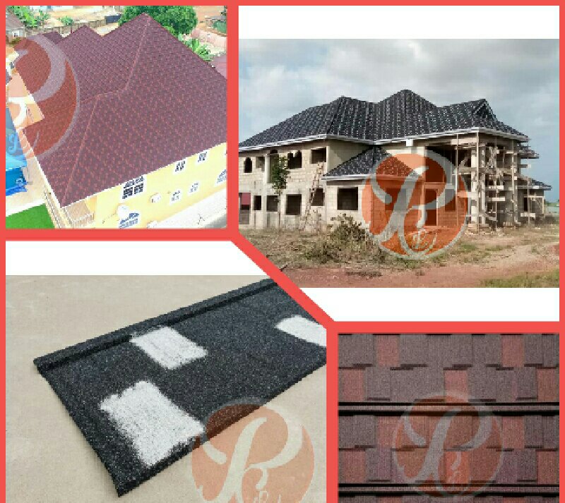 eLawrenceGh's tweet photo. Middle class new homes in #Ghana are becoming more classy by day. Don't want to build a home that its roof becomes low class in five years time? Avoid painted aluminium roofing sheets that fade colors. Here are timeless Stone Plated Aluminium Roof Tiles 0244771462 #GhanaDiaspora https://t.co/1fSKpO8eLD