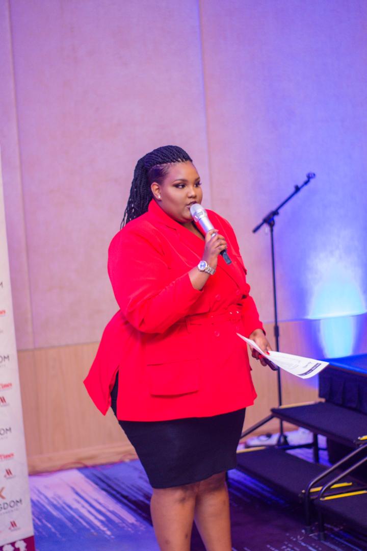 Misscareerafric's tweet photo. #MCA2020GrandeFinal: Ms. Tracy of the @KC2_RW with full support for women empowerment and #girls4entrepreneurship hosted the event cheerfully!

#ThanksTracy
#HerCareerMatters https://t.co/oz1A2LTLa4