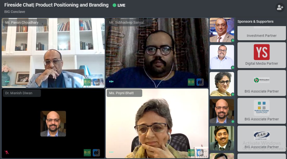 BIRAC_2012's tweet photo. Product positioning and branding, experts share their thoughts @WriterPavan @SubhadeepSanyal @SINEIITB @BIRAC_2012 #BigConclave2020 @IncubatorIITK https://t.co/wBXTybxG3H