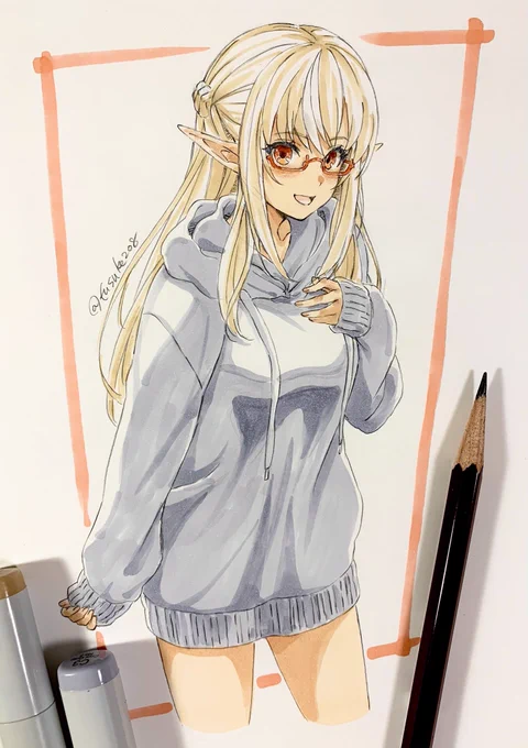 部屋着フレアちゃん(やや強めの幻覚) #しらぬえ 