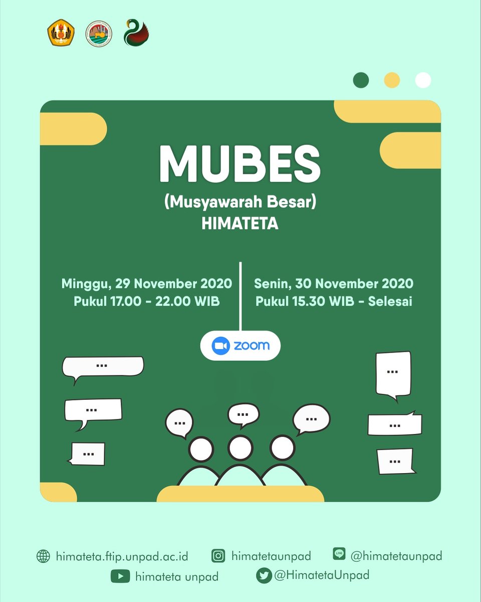 [ MUSYAWARAH BESAR ]

Setelah melewati suka duka pada kepengurusan Himateta 2020 ini, akhirnya kita harus memberikan tongkat estafet kepada generasi selanjutnya.

Jangan lupa hadir di musyawarah besar ya kang teh!!

Himateta Unpad
Kabinet Sahitya Wiradharma