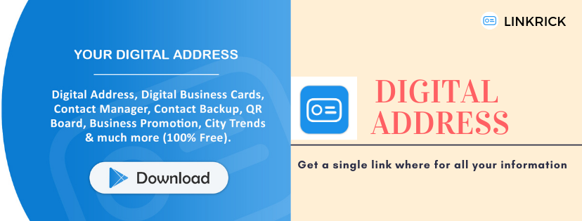 linkrickapp's tweet photo. By creating a digital address with the #LinkRick app you will get a single link where all your information stored. Download the app:- https://t.co/EJ63M7OjJ8
#AatmaNirbharBharat  #DigitalTransformation #DigitalIndia #MadeInIndia #businessgrowth #StartUp https://t.co/OvUJJrmz2j